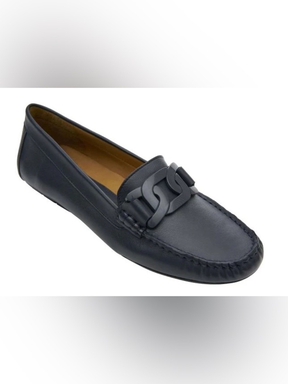Vaneli navy aiker glove leather loafers size 8.5